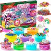 imageJOYIN 24 Days Christmas Advent Calendar 2025 16 DIY Slime Foam BallsFruit Slices ampamp Glow in The Dark PowderChristmas Countdown for Kids Party FavorsXmas Gift Classroom PrizesSlime Advent Calendar
