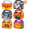 imageJOYIN 24 PCS Halloween Treat Boxes Candy Boxes House Cardboard Goodie Bags Cookies Candy Bags for Kids Children Trick or Treat Holiday Pastries Cupcakes Party Favor Supplies Decoration