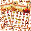 imageJOYIN 28 Players Thanksgiving Bingo Cards 5x5 for Kids Family Activities Party Card Games School Classroom Games Turkey Party Favors Supplies