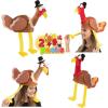 imageJOYIN 2PCS Turkey Gobbler Hats Thanksgiving Novelty Hats Role Play ampamp Carnival Cosplay Thanksgiving Party Favor Supplies
