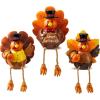 imageJOYIN 3 PCS Thanksgiving Turkey Tabletop Centerpiece Decor Resin Turkey Figurines Thanksgiving Decoration Autumn Decor Fall Harvest Home Decorations Indoor Kitchen Decor Party Supplies