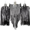 imageJOYIN 3 Pack Hanging Halloween Skeleton Ghosts Decorations Grim Reapers for Best Halloween Outdoor DecorationsScary