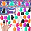imageJOYIN 30 Packs Valentines Day Finger Puppets with Cards Classroom Exchange Gift for Kids Valentines Party Favors Holiday Reward Prizes