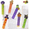 imageJOYIN 36 PCS Halloween Bookmark Rulers 6 Designs Halloween Themed Prints Page Markers for Kids Student Teacher Reading Trick or Treat Classroom Reward Gift Party Favors Supplies Goodie Book Marker
