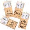 imageJOYIN 36PCS Thanksgiving Turkey Cutlery Holders Gold Foil Utensil Holders for Autumn Fall Party Dinner Table DecorThanksful Cutlery Holder