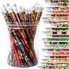 imageJOYIN 48PCS Halloween Pencils Bulk with Eraser Colorful Fall Pencil Assortment 12 Design Halloween Themed Stationery Set for Kid Girl Boy Trick or Treating Party Favor Supplies Classroom Gift Prize