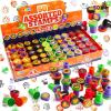 imageJOYIN 50 Pcs Halloween Stamps for Kids 25 Designs Assorted Plastic Stamps Bulk Trick Or Treat Stampers for Halloween Party Favor Gifts Halloween Goodie Bag Fillers Classroom Game Prizes
