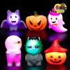 imageJOYIN 6 Pcs Halloween LightUp Bath Toys Halloween Theme Toys Flashing LED Light Floating Bathtub Toys for BabyToddler Water Tub Games Swimming Pool Party