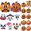 imageJOYIN 60 Pcs Halloween Pumpkin Decorating Stickers Halloween Art Craft Party Supplies Party Favor for Kid JackOLantern Face Sticker Sheets School Activities Pumpkin decor Treat Classroom Goodies