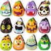 imageJOYIN 60PCS Halloween Drawstring Treat Bags Trick or Treating Goodie Candy Small Plastic Gifts Bags Bulk in 12 Cute Monster Designs Kids Halloween Party Favors Supplies