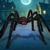 imageJOYIN 65ft Halloween Spider Outdoor Decorations Lightup LED Eyes Scary Giant Fake Large Hairy Spider Props for Halloween Yard Lawn Decoration Indoor Party Supplies and Outside Decor Black