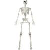 imageJOYIN 69 FT Halloween Posable Life Size Skeleton Full Body Realistic Skeleton Bones with Movable Joints for Halloween Indoor Outdoor Party Decoration Spooky Scene Prop Haunted House Decor YellowWhite