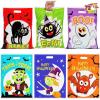 imageJOYIN 72 PCS Halloween Candy Bags for Trick or Treat Plastic Goodie Gift Bag with 6 Designed Characters for Kids Party Favors Treat Party Supplies