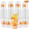 imageJOYIN 72 Pcs Thanksgiving Disposable Plastic Cups12 OZ Pumpkin Maple Leaves Cups for Juice Coffee and HotCold Drinks Thanksgiving Party Supplies Fall Party Favor Decor72
