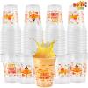 imageJOYIN 72 Pcs Thanksgiving Disposable Plastic Cups12 OZ Pumpkin Maple Leaves Cups for Juice Coffee and HotCold Drinks Thanksgiving Party Supplies Fall Party Favor Decor50