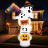 imageJOYIN 9ft Tall Halloween Inflatable Ghost Outdoor Decorations Giant Overlap Ghost Inflatable Decor with LEDs Blow Up Yard Decorations for Halloween Party Garden Lawn Yard Decor