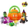 imageJOYIN Babys Pumpkin Halloween Playset with 8 Fun Play Pieces Babys Pumpkin Halloween Playset Goodie Bags Stuffers Fillers School Classroom Party Favors Supplies Toy Prizes and Gifts for KidsHappy Pumpkin