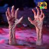imageJOYIN Bloodstain Zombie Arm Stake Groundbreaker Halloween Outdoor Decoration Realistic Looking Fake Arm Hands Yard Stakes for Halloween Haunted House Yard Decoration