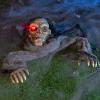 imageJOYIN Halloween Decorations Outdoor Zombie Groundbreaker with Decayed Face and Flash Eyes Halloween Outside Decorations Scary Zombies Prop for Yard Graveyard Lawn Cemetery Decor