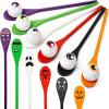 imageJOYIN Halloween Egg and Spoon Race Game 6 Eggs and 6 Spoons Made of The Finest Wood Fun Game for Parties Birthdays Classroom Activities Durable Lightweight Six Assorted Colors