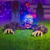 imageJOYIN Halloween Outdoor Decoration Zombie Groundbreaker with Creepy Sound and Flashing Eyes for Haunted House Props Yard Lawn Patio Graveyard Halloween Outside Decorations