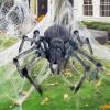 imageJOYIN Halloween Outdoor Decorations Giant Spider 45 Scary Large Spider Halloween Decor Outside Indoor Party Supplies Yard Lawn Garden Haunted House Prop