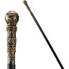 imageJOYIN Halloween Staff Elegant Vintage Gold Walking Cane Prop Stick Kids Women Men Costume Party Halloween Cane for Pretend Play Costume Vampire Dress Up Parties