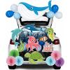 imageJOYIN Halloween Trunk Or Treat Car Decorations Kit for SUV Halloween Decor Outdoor Bat Ghost Spider Skeleton Pumpkin Balloons Stickers Haunted House Door Archway Entryway Foil Dot Glue