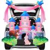 imageJOYIN Halloween Trunk or Treat Car Decorations Kit Castle Theme Rabbits Squirrels Cute Decorations for SUV Garage Door Girl Child Halloween Party Decor