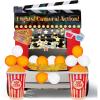 imageJOYIN Halloween Trunk or Treat Cinema Car Decoration Kit Red Carpet Popcorn Bucket Clapperboard 3D Glasses Stickers Archway Garage Decor for SUV Entryway Haunted House Outdoor