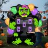 imageJOYIN Halloween Trunk or Treat Kit Zombie Toss Game Theme Decorations Large Scary Green Zombie Toss Cornhole with Balloons and Sandbags Halloween Car Decorations for SUV Garage Door Party Supplies