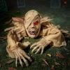 imageJOYIN Halloween Zombie Groundbreaker Outdoor Decoration Zombie Groundbreaker with Lightup Eyes and Creepy Sound Sound Activation for Halloween Outside Lawn Graveyard Decor Haunted House Props