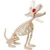 imageJOYIN Howling Wolf Skeletons Halloween Decorations 34 Skeleton Dog with Red LED Eyes AutoChin Opening and Closing Movable Posable Joints Animal Skeleton for Outdoor Indoor Garden Graveyard Decor