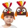 imageJOYIN Thanksgiving Turkey Beanie Hat with Ear Flaps Photograph Prop Carnival Cosplay for Baby Halloween Costume Dress Up HatsThanksgiving Party Favor Supplies Thanksgiving Accessories