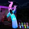 imageJoiedomi 12 FT Halloween Inflatables Outdoor Decorations Scary Ghost Halloween Decor Inflatable Ghost Blow Ups for Yard with LEDs for Outside Yard DecorationsScary Ghost