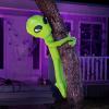 imageJoiedomi 4 FT Halloween Inflatable Outdoor Decor Alien Blow Ups Decorations Tree Ghost Inflatable Yard Decoration with Buildin LEDs for Halloween Garden Lawn Outside Decor