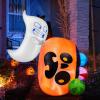 Ghost With Hand-held Pumpkin Candy Bag
