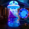 imageJoiedomi 9 FT Tall Halloween Inflatable UFO Outdoor Decorations Halloween Blow Ups UFO Alien Decor for Yard Decoration with LEDs for Lawn Garden Party DecorAnimated Lights