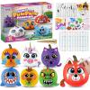 imageKlever Kits Halloween Pumpkin Decorating Kit with 10 Animal Designs Halloween Party Supplies Party Favors for Kids Pumpkin Painting Kit DIY Art and Crafts for Family Projects Classroom Activities