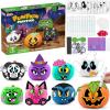 imageKlever Kits Halloween Pumpkin Painting Kit with 9 Character Designs Party Favor for Kids Halloween Arts Crafts Party Supplies Pumpkin Decorating Kit for Classroom DIY Activities Family Projects