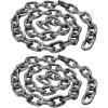 imageSpooktacular Creations 2 Packs Halloween Chains 6 Feet Plastic Chains Props Fake Chain Link Prop for Costume Party Decoration Dressup Party Halloween Cosplay Accessories