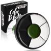 imageSpooktacular Creations Halloween Makeup Palette 3 Colors Face Body Paint Makeup Wheel Waterproof Zombie Skeleton Cosplay Face Painting for Adult and Kids 035 OzWhite Black Red White Black Dark Green