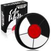 imageSpooktacular Creations Halloween Makeup Palette 3 Colors Face Body Paint Makeup Wheel Waterproof Zombie Skeleton Cosplay Face Painting for Adult and Kids 035 OzWhite Black Red Multicolor