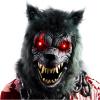imageSpooktacular Creations LED Halloween Wolf Werewolf Mask with Movable Jaw Light Up Halloween Scary Mask for Adult Holiday Horror Cosplay Glow in the Dark Costume Accessories Party Dress Up Prop