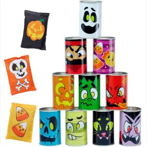 imageJOYIN 13 Pcs Halloween Carnival Can Bean Bag Toss Games for Kids ampamp Adults Trick or Treat Decoration Home Decor Party Favors Supplies Homeschooling Backyard GameFunny Bean Bag Games