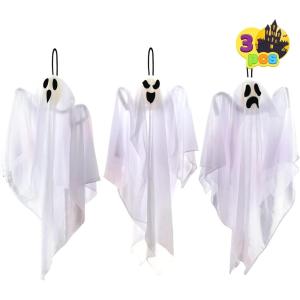 imageJOYIN 2 PCS 275quot Halloween Decoration Hanging Ghosts Outdoor Halloween Flying Ghost Decor for Tree Front Yard Patio Lawn Garden Party Supplies and Holiday Decorations