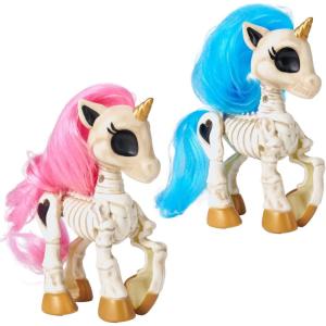 imageJOYIN 2 PCS Unicorn Skeleton Halloween Decoration 45 Inch Mini Animal Skeleton for Haunted House Desktop Indoor Outdoor Graveyard Decorations Halloween Party Prop Party Trick or Treat Decor
