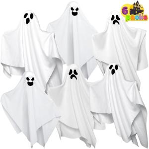 imageJOYIN 6 Pcs Halloween Decorations Outdoor Hanging Ghost 196 White Flying Ghost for Halloween Party Decorations Hanging Decor for Indoor Garden Yard Front Porch Patio Lawn Holiday Props