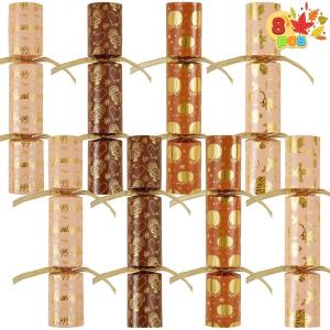 imageJOYIN 8 PACK Thanksgiving NonSnap Party Favor Maple Style Thanksgiving No Snap Party Table Favor Set with Joke Dice ampamp Gifts Fall Holiday Dinner Traditions Prizes Supplies for Kids AdultsFall Leaves