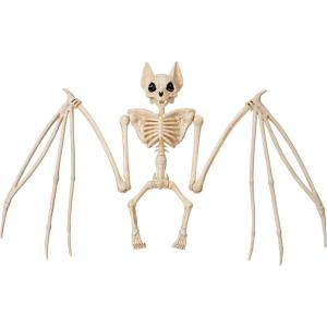 imageJOYIN Bat Skeleton Halloween Decoration 11 Inch Animal Skeleton Plastic Bones for Yard Garden Graveyard Haunted House Cemetery Outdoor Indoor Tabletop Decorations Halloween Party Favors Decor